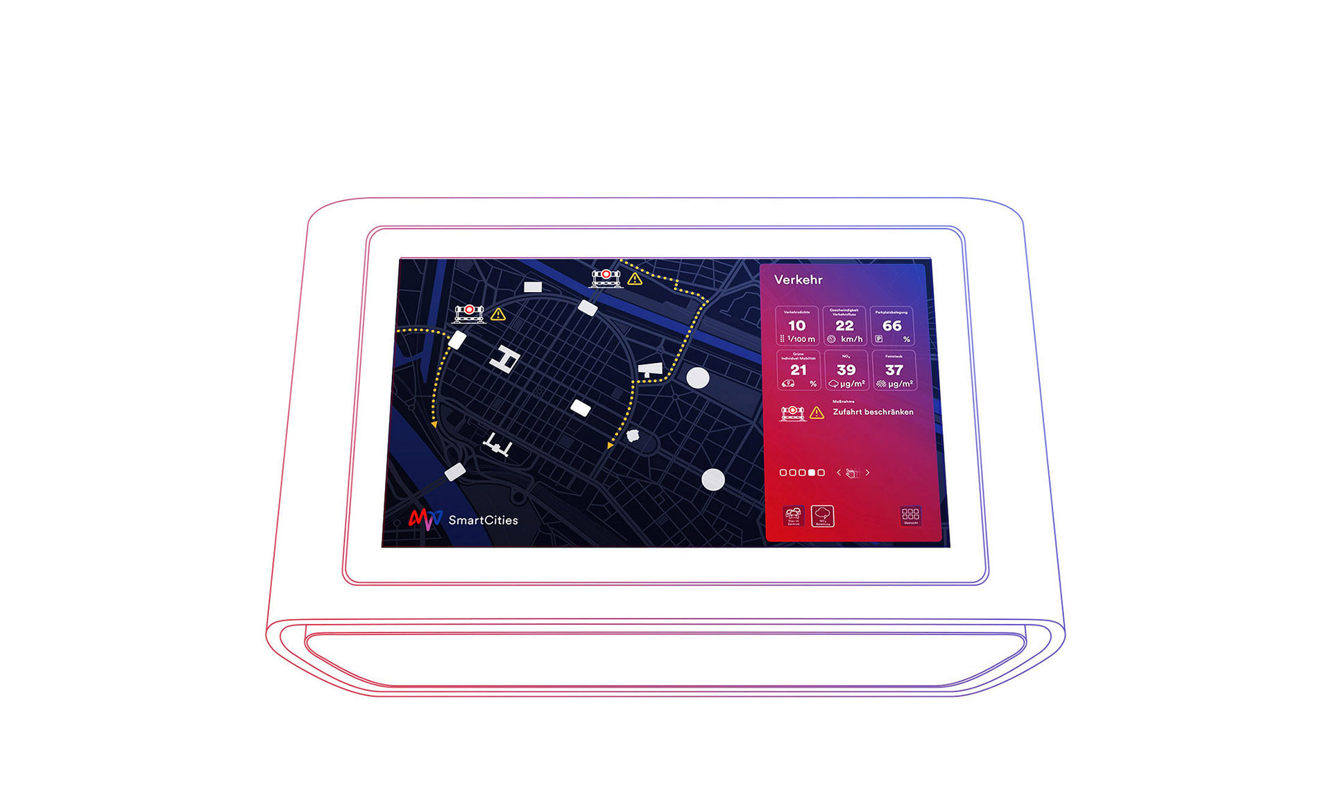 Touch Table Anwendung — MVV SmartCities